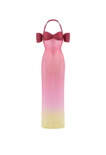 KARIN OMBRE MESH DRESS