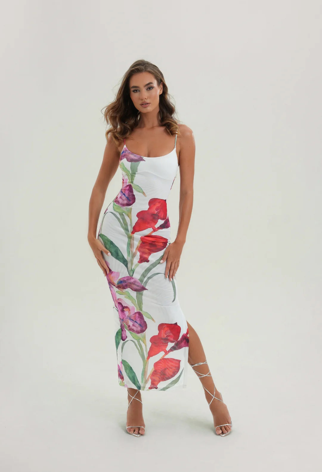 BLAIR SCULPTING MESH DRESS