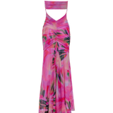 BRONTE GATHERED MESH DRESS