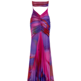 BRONTE GATHERED MESH DRESS