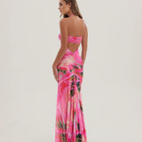 BRONTE GATHERED MESH DRESS