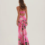 BRONTE GATHERED MESH DRESS