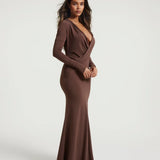 STELLA DRAPED MAXI DRESS
