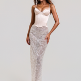 CRYSTAL QUARTZ MAXI SKIRT