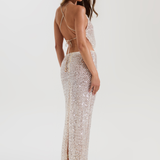 CRYSTAL QUARTZ MAXI SKIRT