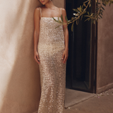 CRYSTAL QUARTZ MAXI DRESS