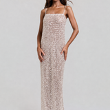 CRYSTAL QUARTZ MAXI DRESS