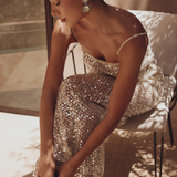 CRYSTAL QUARTZ MAXI DRESS