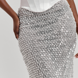 CRYSTAL QUARTZ MAXI SKIRT