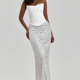 CRYSTAL QUARTZ MAXI SKIRT