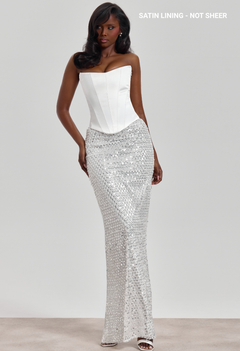 CRYSTAL QUARTZ MAXI SKIRT