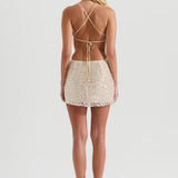 CRYSTAL QUARTZ MINI SKIRT