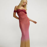KARIN OMBRE MESH DRESS
