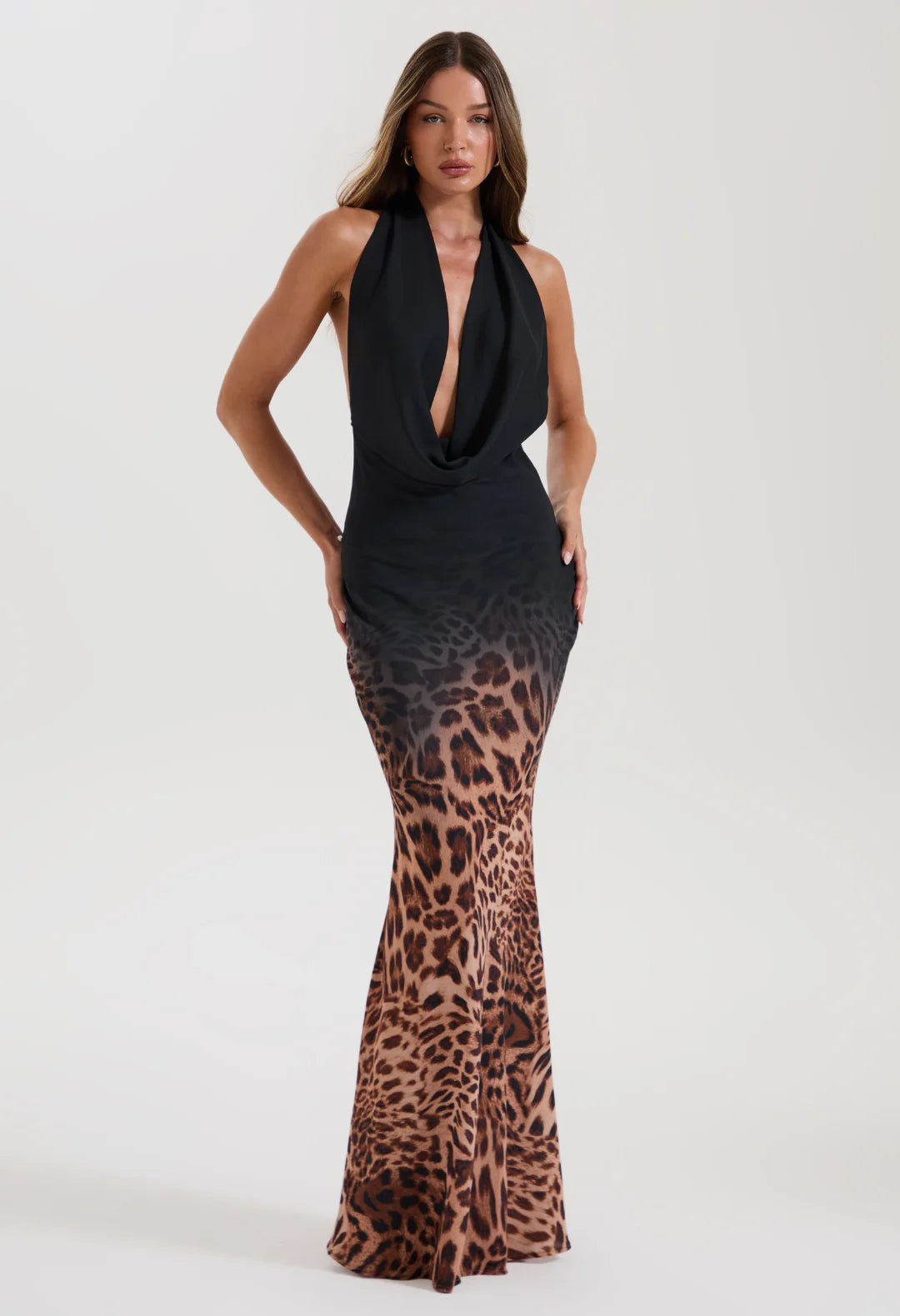 KELLY DRAPED MAXI