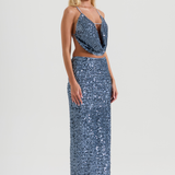 CRYSTAL QUARTZ MAXI SKIRT