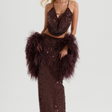 CRYSTAL QUARTZ MAXI SKIRT