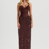 CRYSTAL QUARTZ MAXI SKIRT