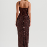 CRYSTAL QUARTZ MAXI SKIRT