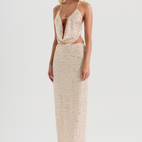 CRYSTAL QUARTZ MAXI SKIRT