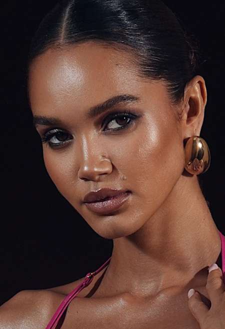 BRONTE GATHERED MESH DRESS