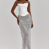 WILES STRAPLESS SATIN CORSET