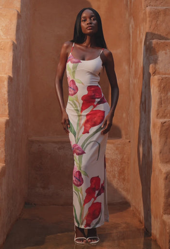 BLAIR SCULPTING MESH DRESS