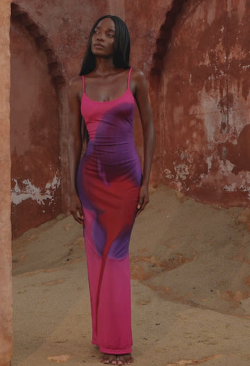 BLAIR SCULPTING MESH DRESS